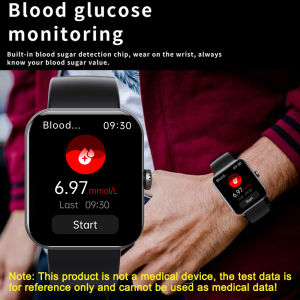 New F57L Ultra Smart Watch Blood Glucose Sugar Body Temperature Monitoring Smartwatch For Men Women Bluetooth Bracelet IP68 Waterproof Sport Fitness Tracker