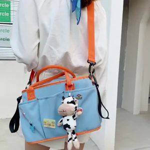 324แฟชั่นกระเป๋าแม่และเด็กแบบพกพาหลายช่องแขวนรถเข็นเด็กไหล่ข้างเดียวกระเป๋าmessengerความจุขนาดใหญ่พร้อมที่จะคลอดกระเป๋าแม่แบบพกพา-HF1093