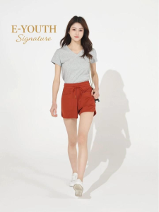 E-YOUTH Signature  Relaxed Utility Cotton Shorts · EYS2006