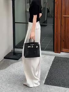 MANMI | Simple Style High Waist Flowy Flattering Women Wide Leg Trousers