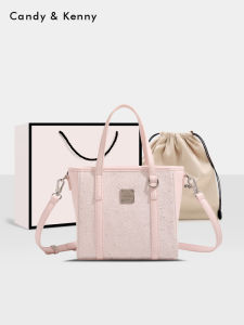 Candy&Kenny Commuter Bucket Bag Womens Stylish Versatile Simple Design 2025 New Fashion Handbag Soft PU Leather Large Size