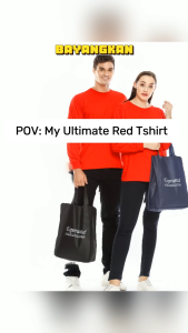 Esperanza Kaos Polos Lengan Panjang Combed 30s TPJ Merah Indonesia Wanita Pria Dewasa