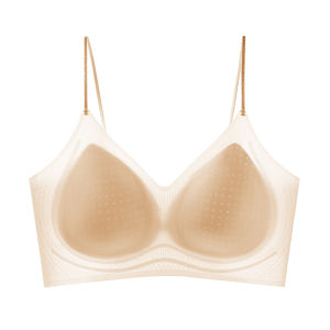 PIER N°5 | Herbal Origin Color Invisible Thin Strap Bra Women Summer Thin Model Small Chest Gather Invisible Foundation Liquid Skin Color Traceless Beautiful Back Bra