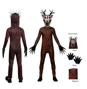 Hot 99 Nights In The Forest Deer Kids Cosplay Costume Animal Deer Owl Cosplay Jumpsuit Party Costumes for Adult Halloween Gift