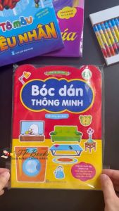 Sách - Combo 6 Cuốn Bóc Dán Thông Minh Nhiều Chủ Đề - Song Ngữ Anh Việt Dành Cho Trẻ Em Từ 2-6 Tuổi