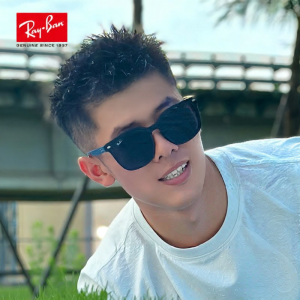 Ray-Ban | Stylish Square Blackout Polarized Sunglasses