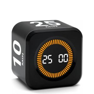 Rotary Timer Smart Silent Visual Kitchen Timer Tomato Digital Timer for Kids and Adults Optional Study Timer Pomodoro Gadget