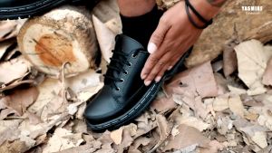 sepatu pantofel docmart formal pria casual hitam