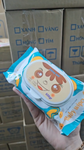 Combo 5/10/15/20/30 Bịch Khăn Giấy Ướt Gấu Baby 650gr Cao Cấp Không Mùi Chất Vải Mịn Màng