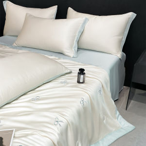 Ice Silk Cooling Summer Quilt Set