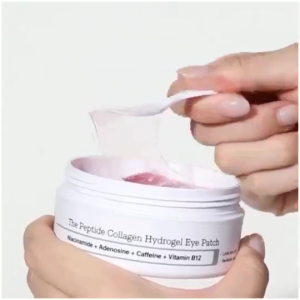 COSRX The Peptide Collagen Hydrogel Eye Patch 60 Patches 85g 4 Peptides Low Molecular Collagen Caffeine Niacinamide Hyaluronic Acid Depuff Fine Lines Dark Circles