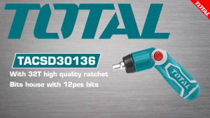 TOTAL 13 In 1 ratchet screwdriver set TACSD30136