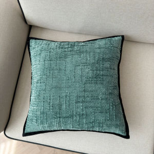 French Vintage Sofa Pillows Luxury Backrest Cushions Black 60 Sets Living Room Decor Square And Rectangular Shapes PP Filling