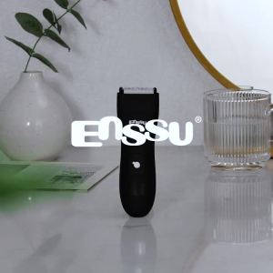 ENSSU | ENSSU Mens Body Hair Trimmer Electric Groin Pubic Groomer Waterproof Ceramic Blade LCD Display Mens Grooming Kit