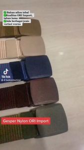 Gesper Tactical Nylon Anti Detector-6217 Cream-Tali Pinggang Kanvas Anti X-Ray-CL