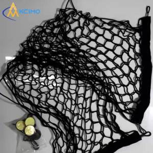 Double Layer Nylon Cargo Storage Net Car Rear Trunk Organizer Mesh Pocket Luggage Stabilizer Net With Installation Hooks