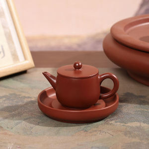 Đồng Nung Thủ Công Nhỏ Hanwawa Lớn Màu Đỏ Phong Cách Trung Hoa Thủ Công Nhỏ Phong Cách Gongfu Tea Hình Quả Lê Dùng Tại Nhà