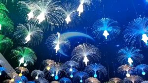 Combo 10 đèn LED Sứa Đổi Màu Đường Kính 20-30cm Trang Trí Phòng Ngủ Quán Cà Phê Quán Ăn Và Không Gian Sân Vườn