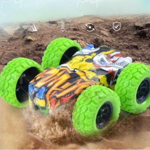 Doodle Monster Toys Truck Double-Sided Friction Powered Vehicles Flips Shockproof Inertia Cars Push and Go Vehicles for Toddlers Kids Birthday Christmas Party Supplies Gift