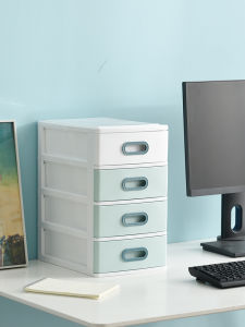 กล่องเก็บของสำนักงานพลาสติกหลายชั้น กล่องจัดระเบียบหน้าต่างโต๊ะทำงาน กล่องเก็บเครื่องสำอาง กล่องจัดระเบียบเครื่องประดับ เครื่องมือจัดระเบียบสำหรับครอบครัว