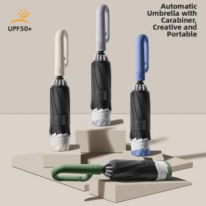 Reverse Folding Sun & Rain Protection Umbrella 10 Ribs
