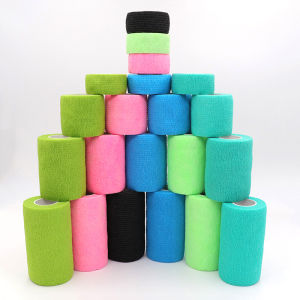 Elastic Self-Adhesive Bandage Wrap - Sports Support Tape for Knee Wrist Shoulder & Finger | Compression Strap (1 Roll Pack)