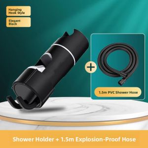 MONLEYTA | Adjustable Shower Head Holder With Hook No Drilling Required Fixed Base Shower Sprinkler Bracket莲蓬头支架 ABS Plastic