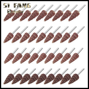 5/10PCS Tapered Cone Grinding Head Set 10/12/16/20mm Sandpaper Flap Wheels for Drill Accessories Polishing & Sanding 3/6mm Shank