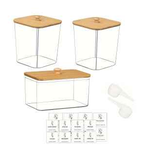 3 Pack Laundry Room Organization Storage Containers Clear Laundry Pod Containers  Dryer Sheet Holder with Labels for Detergent