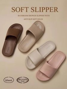 MONLEYTA | Italian Bathroom Slippers EVA Quick Dry Anti Slip Indoor Home Men Women Sandals Comfortable Breathable Silent Summer Slippers