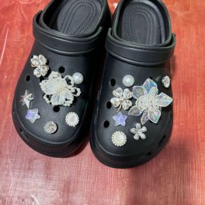 Crocs Jibbitz Charms Crystal Diamond Shoes Buckle Imitation Pearl Detachable Shoe Flower Accessories Decoration for Crocs