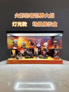 PopMart Bubble Monster Series Naruto Shippuden Display Box Blind Box Scenario Suitable for Collectible Figures Toy Showcases