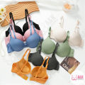 Women's Candy Color Bra Cup B Sexy Backless Front Screw Thread Design 1269. 