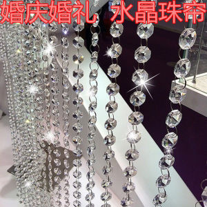 Đồ Trang Trí Cưới Pha Lê Hình Bát Giác Phụ Kiện Đèn Trang Trí Trần Khách Sạn Đồ Trang Trí Pha Lê Chuỗi Hạt Rèm