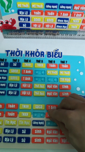 THỜI KHÓA BIỂU LẮP GHÉP CHỦ ĐỀ ĐẠI DƯƠNG GIÚP BÉ HỨNG THÚ TẬP TÍNH TỰ GIÁC CHO LỊCH HỌC CỦA MÌNH.