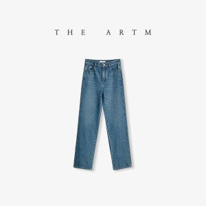Imported Custom Washed Loose Fit Tapered Vintage Denim Dark Color Jeans