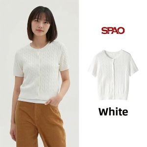spao | Genius Girl Style Spring-Autumn Knit Open-Cardigan
