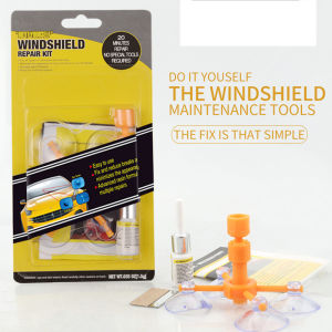【Orange suction card packaging】windshield crack repair fluid 3ml glass repair kit cracked glass glue crack repair windshield repair kit windshield scratch remover for car glass repair liquid windshield crack repair kit original glass crack repair liquid