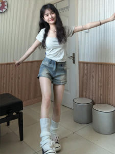 XIANGBAIWEI | Vintage Slim Fit A-line Jeans Shorts