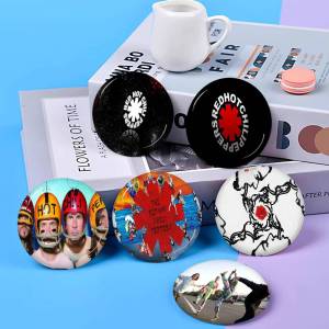 Popular Rock Band Red Hot Chili Peppers Photo Brooches Creative Round Badge Gifts Pins 32/44/58mm