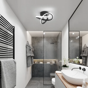 Tri Color LED Ceiling Light Shamrock Style Gold Dimmable Chandelier For Bedroom Study Room Living Room Balcony Corridor Lamp