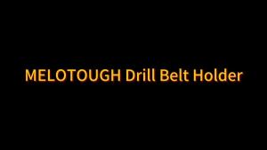 MELOTOUGH Drill Holder for Tool BeltDrill Belt ClipDrill HolsterTape Measure HolderDrill Belt Holder