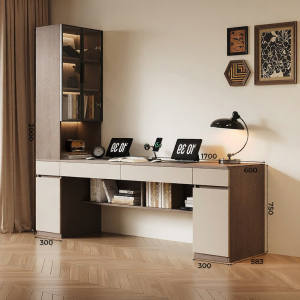 PAMEDI | Customizable Storage Large Straight Desk for Bedroom and Children