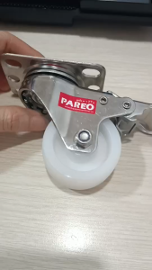 Bánh xe tải nhẹ PA inox 304 càng xoay xoay có khóa kích thước 50mm - Pareo
