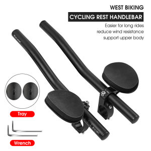 WEST BIKING Bike Rest TT Handlebar Aero Bars For Cycling Triathlon Time Trial Tri Bars MTB Road Bicycle Handle Bar Aerobars