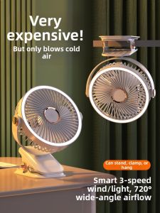 Desktop Mini Fan Small Low Noise Charging Fan 2025 New Model Large Wind Power Dormitory Electronic Fan Quiet Desk Fan