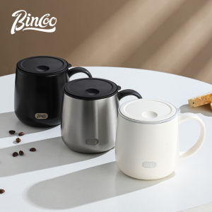 BINCOO 400ml Stainless Steel Insulated Thermal Coffee Mug Thermos Drinking Tea Cup Drinkware With Cover