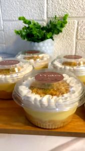 10 Pcs Kotak Dessert Box Cup Kotak Mika Kue Puding Tiramisu / Box Mika Dessert / Kotak Kue / Kotak Puding / Tempat Kue / Mica Pudding B13