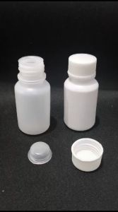 isi 10pcs - BOTOL DRAT 30 ml HDPE TUTUP SUMBAT PUTIH MERAH BIRU NATURAL CC Ulir