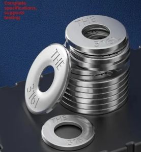 Thickened Flat Washer Stainless Steel Metal American Standard Non-Magnetic Flat Washer for Hardware And Tools Fasteners
